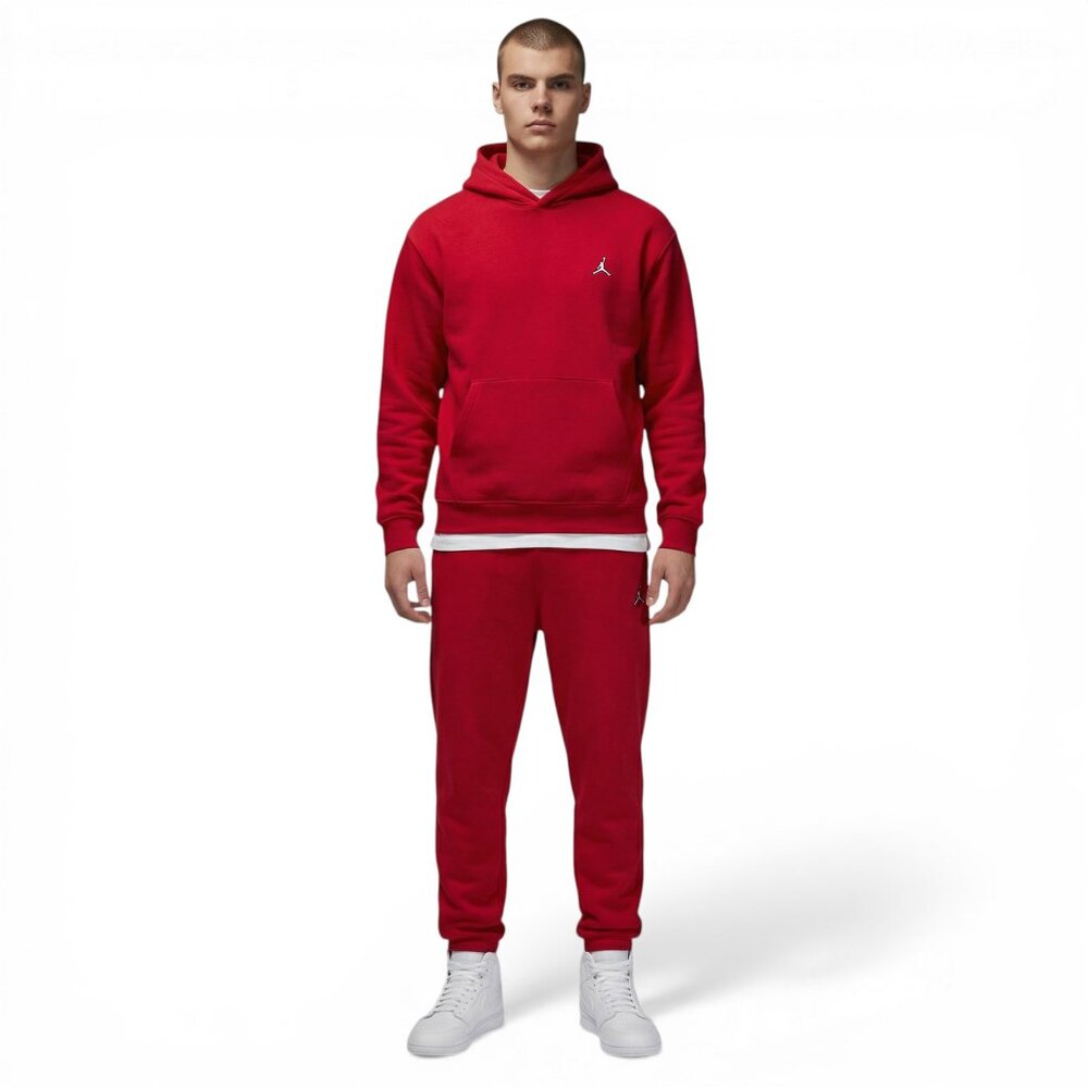Air Jordan 2 PC Sweatsuit Mens Size 2XL Tracksuit Hoodie Joggers Set Gym Red NEW